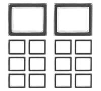 TEHAUX 15pcs Black Plastic Silicone Rocker Switch Cover with Flame-retardant Feature to Prevent Collision and Wrong Operation, for Bus Button Protection and Emergency Stop Button Use