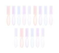 TEHAUX 15pcs Nail Brush Cleaner Handle Set for Fingernails and Toenails, Multi-Color Home Pedicure and Manicure Cleaning Brushes for Nail Care