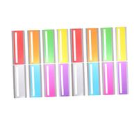 TEHAUX 16pcs Colored Reading Tracking Strips Overlay Highlighter Bookmarks for Students Use Guided Reading Rulers to Focus and Speed Suitable for Any Book Page
