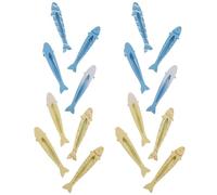 TEHAUX 16pcs Fish Shape Hairpin Clips for Styling with Secure Grip Alloy Material Cute Small Fish Hair Accessories for Women and Kids Festival and Holiday Use