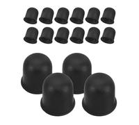 TEHAUX 16pcs Shockproof Replacement Roller Skate Bushing Tips and Plastic Skateboard Parts for Indoor Roller Skating Accessories with Sturdy Black Material
