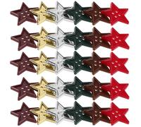 TEHAUX 180pcs Plastic Star Buttons for Crafts and Sewing Projects with Smooth Finish, Five-Pointed Star Shape, for Clothing Accessories and DIY Decorations, and Creative Handmade Use