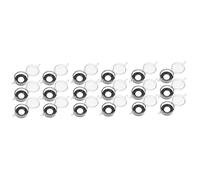 TEHAUX 18pcs Button Cover Emergency Button Protector Protection Cover Smooth Texture Easy to Fix Double-Sided Sticker Precut for Convenience