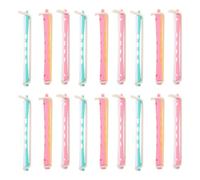 TEHAUX 18pcs Plastic Perm Rods Set for Hair Curling 3.54 Inch Cold Wave Rollers, Easy to Use and Portable Hair Styling Tools for Salon and Home Use