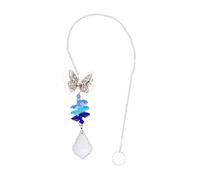 TEHAUX 1pc Crystal Pendant Hanging Lamp Ornament for Door Window Car Interior Decor Metal Shape Versatile Use for Bead Curtains and Strands Creative Home and Holiday Decoration