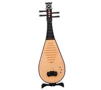 TEHAUX 1Pc Vintage Chinese Lute Model Durable Music Instrument Ornament for Hanfu Photography Creative Idea Sturdy Design for Ancient Style Decor