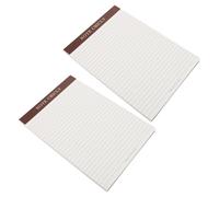 TEHAUX 2 Pack Ruled Notepads with Clean Tear off Design and Ink Bleed Prevention, College Ruled Paper Pads for Note-taking, for Project Planning and Everyday Use