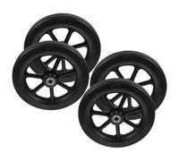 TEHAUX 2 Pairs Replacement Front Wheels for Wheelchair and Walker, 7 Inch Solid Tire with Anti-Slip PVC and Metal Material, Versatile Compatibility for Elderly and Disabled Users