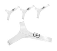 TEHAUX 2 Pairs TPU High Heel Anti-Slip Shoe Straps Detachable Shoelace Fixing Bands for Heel Stability and