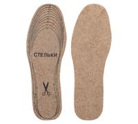 TEHAUX 2 Pairs Trim-to-fit Design Liners Shoes Inserts Thickened Warmth Wool and Chemical Fiber Shock Absorption for Men and Women Winter Activities Sneakers