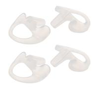 TEHAUX 2 Pairs Two-way Radios Ear Mold Replacement Soft Silicone Earbud Left and Right Small Ear Insert Earmold for Acoustic Tube Earpiece for Long Shifts