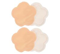 TEHAUX 2 Pairs Washable Breast Pads for Leaking Milk Comfortable Cloth and Velvet Nursing Pads Practical for Moms