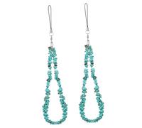 TEHAUX 2 Pcs Crystal Phone Lanyard Wrist Strap Short Anti-lost Hanging String for Phone Case with Thread Compatible with Keychains Handbags and Accessories