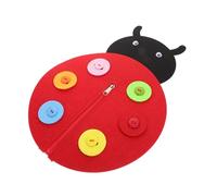 TEHAUX 2 Set Zipper and Button Practice Toys for Toddlers, Handmade Non-woven Fabric Learning Toys with Safe Materials, for On-the-go Entertainment, Fostering Independence and Confidence