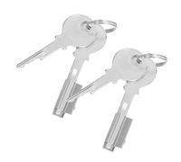 TEHAUX 2 Sets Fridge Freezer Lock Cylinder Replacement Keyed Cabinet Door Lock for Refrigerator Safety Zinc Alloy Security for Display Cases