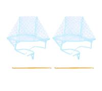 TEHAUX 2 Sets Hair Highlighting Kit Hair Dyeing Tools 10.43 X 6.5 X 0.39 Inch Elastic Back High Temperature Resistant Pe and Stainless Steel for Most People Random Color