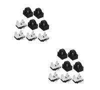 TEHAUX 2 Sets Refrigerator Compressor Ptc Starter Relay Overload Protector Kit with Automatic Overheat Cutoff for Household and Commercial Fridge Freezers Stable Temperature Control