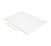 TEHAUX 2 Sets Spacing Plastic Straight Ruler with Stencils for Journaling and Exam Answer Precise Direct Positioning Template for Calligraphy Multi-exam Compatible Drawing Guide