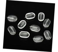 TEHAUX 20 Pairs Glasses Nose Pads for Eyeglasses Plastic Nose Cushions Shape Anti-skid Lightweight Replacement for Broken Worn Frames Practical and Colorfast Design