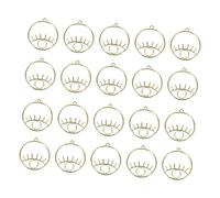 TEHAUX 20 Pcs Hollow Out Eyes Shape Pendants for DIY Jewelry Making Premium Craft Supplies for Necklaces Bracelets Key Chains and More