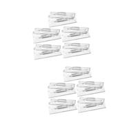 TEHAUX 20 Pcs Transparent Acrylic Badge Holders Lightweight Officer Id Tag Cases for Students and Staff Permission Card Protectors with Smooth Surface