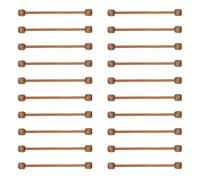 TEHAUX 20 Pieces Mini Walnut Wood Tapestry Poles DIY Knitting Sticks for Wall Hanging Craft Accessories, Small Wooden Banner Rods for Macrame and Decorative Weaving