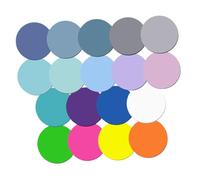 TEHAUX 20 Sheet Round Clear Memo Pads with Pet Semitransparent Adhesive Residue Removable for Office School Bible Study Multipurpose Organizational Tabs and Decorative Bookmarks