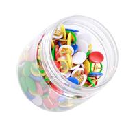 TEHAUX 200 PCS Multi-color Push Pins for Wall Paper and Bulletin Boards Decorative Tacks with Storage Can for Home Office Daily Use and Map Marking