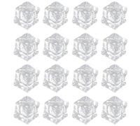 TEHAUX 200pcs Acrylic Fake Ice Cubes 10mm Irregular Square Decorative Artificial Ice Blocks for Photography Studio and Event Props