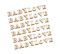 TEHAUX 200pcs Mixed Wooden Letters for Crafts Small Wooden Letters for Beige Wood Smooth Surfaces Can Be Painted for Handmade Photo Frames and Family DIY Projects