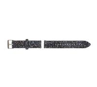 TEHAUX 20mm Bling Black Star Wristwatch Band Compatible with Smartwatch 3 41/40/42/44mm Active Active2 Quick Release Replacement Strap for Women Men