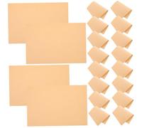 TEHAUX 20pcs Bird Cage Gravel Paper Liners for Parrots, Beige Paper Sheets
