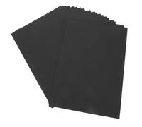 TEHAUX 20pcs Black Craft Paper Sturdy Cardstock for Printing Drawing Crafting Invitations Scrapbooking DIY Projects Professional Finish