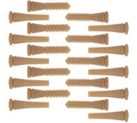 TEHAUX 20pcs Chicken Plucker Rubber Stick Poultry Plucking Fingers Hair Removal Tool, Rubber, Brown, Portable Quick Hair Removal for Chicken and Poultry, Butcher Shops and Households