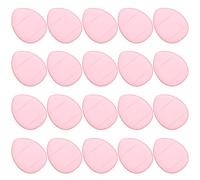 TEHAUX 20pcs Dry Powder Puff for Makeup Application with Strap Made of Hydrophilic Fabric Mini Makeup Powder Puff for On-the-go a Soft Pink Design