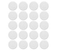 TEHAUX 20pcs Eyelash Grafting Aid Plates Made of Wear Resistant Abs Plastic White Floral Shape for Eyelash Extension Work or Messing for Beginners