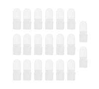TEHAUX 20pcs Manicure Polish Varnish Protector Nail Varnish Tip 1.57x0.79x0.59 in Easy to Use Protection of Wet Nail Polish for Friends Who Loves Art DIY Art