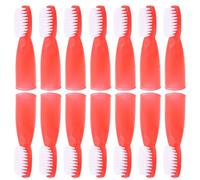 TEHAUX 20pcs Mini Toothbrush Soft Bristles and Finger Sleeve for Prisons, Plastic Material Better Grip and Control, Effective Cleaning for Secure Facilities