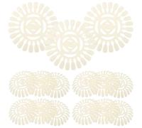 TEHAUX 20pcs Nail Display Wheel Nail Polish Display with 24-grid Claw-shaped Tips Beige Hardwearing Plastic Practice Tool for Professionals and Beginners at Home Or On-the-go