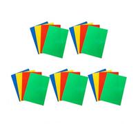 TEHAUX 20pcs Non-Skid Portable A5 Writing Pads with Rounded Corners Lightweight Design Sturdy Pp Material Desk Writing Boards Suitable for Working and Home Random Color