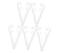 TEHAUX 20pcs Outdoor Garden Hooks for Plant Labels Shepherd S Hook Design for Easy Ground Insertion Versatile Metal Sticks for Vegetable Markers Flower Pots Bonsai Balcony Decoration