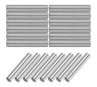 TEHAUX 20pcs Pinch Roller 2x12mm Copper Shaft for Cassette Tape Recorder Repair Maintenance, Pulley Bearing Wheel Audio Parts for Portable Radio Tape Machines