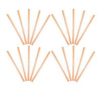 TEHAUX 20pcs Plastic Coil Binding Spines for Notebooks with 30 Hole Roundhole Design, Flexible Page Management and Universal Compatibility, for Work and Creative Scrapbooks