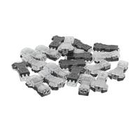 TEHAUX 20pcs Way 2 Pin T Shape Wire Tap Connector Quick Solderless Electric Wire Terminal with Strong Clamping Force and Cables for Home Electrical Upgrades and Fast Branch Circuits