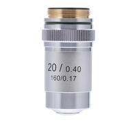 TEHAUX 20x Achromatic Microscope Objective Lens Steel Biological Microscope Object Glass for Labs and Student High Contrast Increase Lens for Compound Microscopy