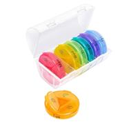 TEHAUX 21 Compartments Weekly Organizer Pp Pill Dispenser Box Easy to Carry Prevent Forgetting Medicine Suitable for Travel and Outdoor Use
