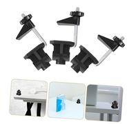 TEHAUX 24 pcs Heavy Duty Metal Desk Lamp Mount Clamps Slip Table Bracket Clips with Secure Grip for Swing Arm and Drafting Lights Fits Surfaces Up to Thick Black