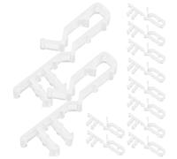 TEHAUX 24pcs Acrylic Valance Clips with Hidden Channel, 2-1/8 Inch