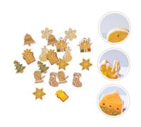 TEHAUX 24pcs Christmas Cookie Phone Case Decoration Diy Resin Material Ornament Kit for Phone Accessories