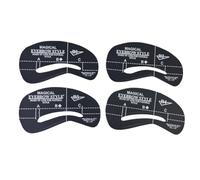 TEHAUX 24pcs Eyebrow Stencil Template Set Different Eyebrow Shapes Sturdy Hard Abs Plastic Reusable Easy to Use for DIY Makeup